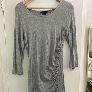 H&M Gray Midi Dress - Size S